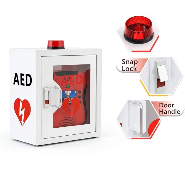 Wall-Mounted AED Cabinet NLShan Steel Storage with Alarm-2