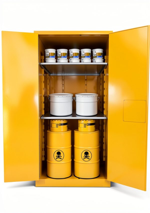 Flammable Safety Cabinet PeakPursuit 60 Gallon Yellow Double-Wall-6