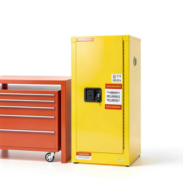 Flammable Cabinet VEVOR 16 Gal Cold Rolled Steel Adjustable Shelves-7