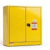 Flammable Cabinet KAER 30 Gallon Yellow Storage with Adjustable Shelf-3