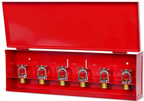Fire Sprinkler Spare Head Cabinet Nibras Steel 6 Head 1/2" & 3/4" NPT-0